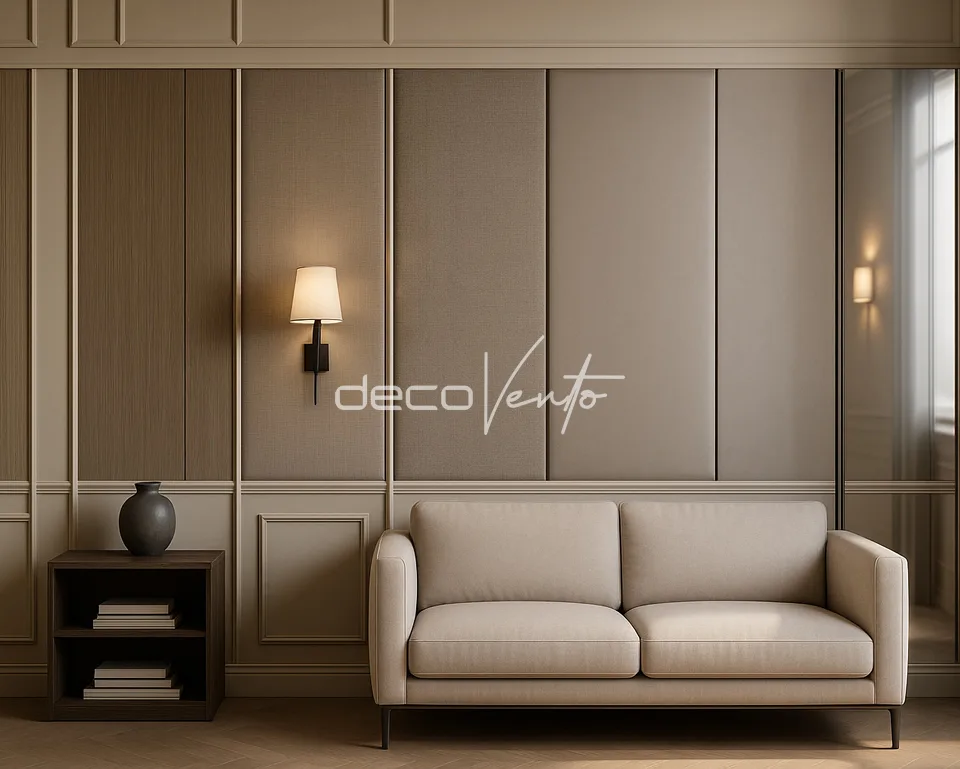 Dekoratif panel kaplı modern duvar